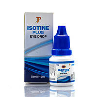 Айсотин Айзотине плюс капли для глаз при близорукости, покраснении, жжении / Isotine Plus eye drop / 10 ml