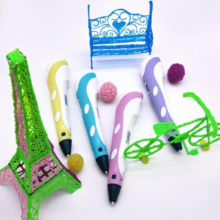 3д ручка для малювання 3д для дітей 3d pen 2 жовта: продаж, ціна у ...