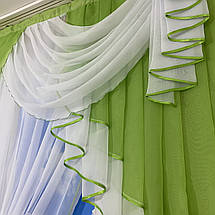 Ламбрекен фіранка 2м Амалія салатовий, фото 2