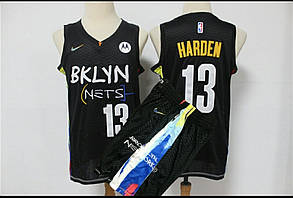 Чорна баскетбольна форма Харден Бруклін Нетс Harden 13 команда Brooklyn Nets 2020-21