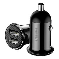 Автомобильное зарядное устройство BASEUS Grain Pro Car Charger (2USB, 4.8A). Black