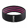 Тканева гумка для фітнесу та спорту Power System PS-4091 Booty Band LVL 1 Black/Pink (d_64 см. 18-23кг.), фото 3