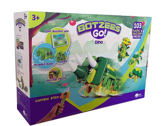 Розвивальний дитячий конструктор Botzees 22002, Dino динозаври іграшка-робота, фото 2