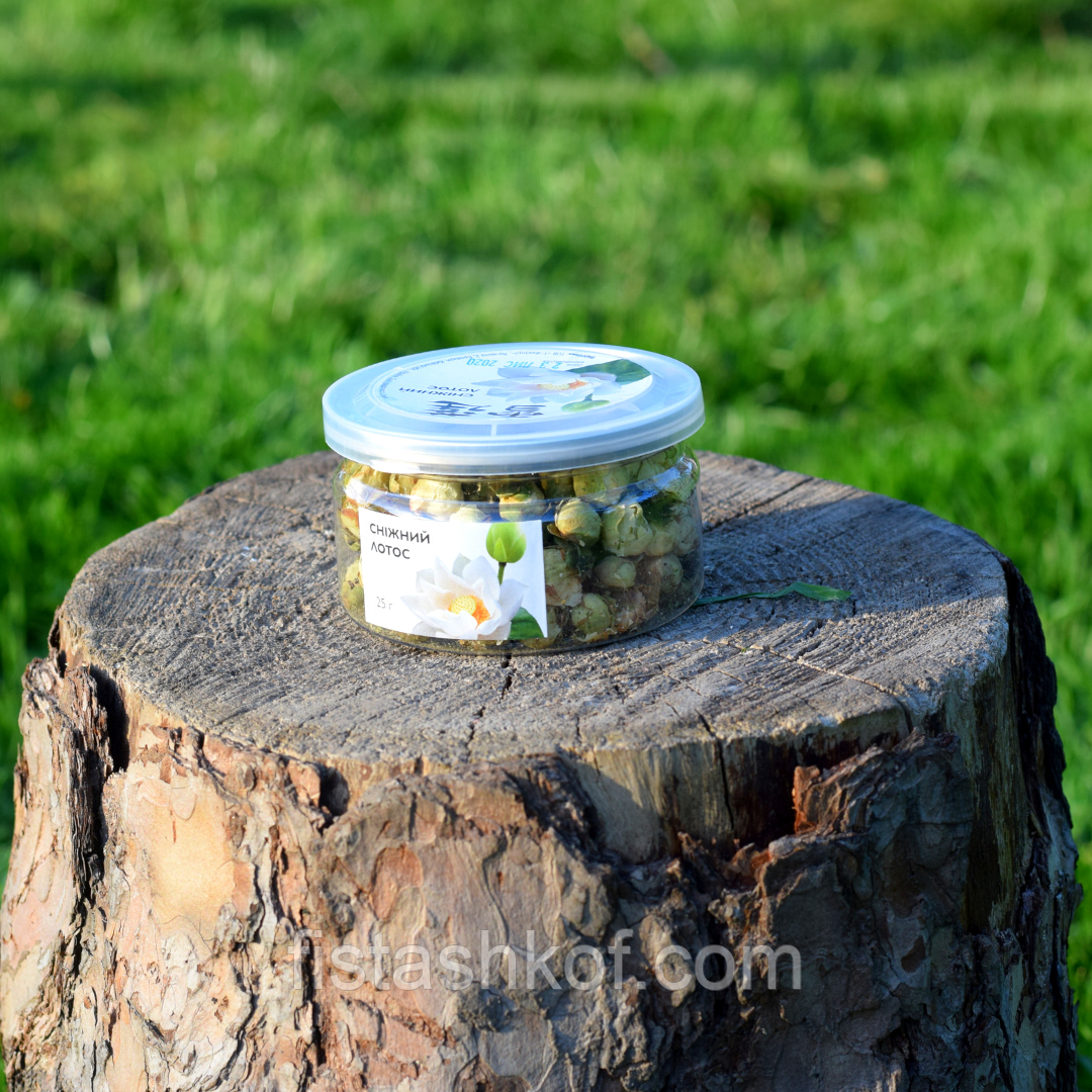 Сніговий лотос бутони сухі, баночка 25 г