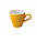 Чашка і блюдце під еспресо Loveramics Tulip, 280 мл Жовтий, фото 2