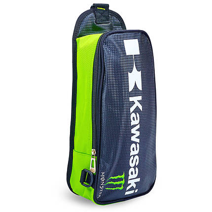 Моторюкзак однолямовий KAWASAKI Zelart MS-5481-7 салатовий-чорний, фото 1
