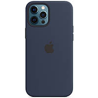 Чохол Silicone Case Original Full Cover для Apple iPhone 12 Pro Max Темно синій/ Deep navy