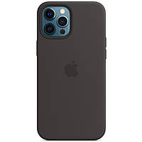 Чохол Silicone Case Original Full Cover для Apple iPhone 12 Pro Max Чорний/ Black