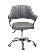 Крісло офісне  JEFF CH- OFFICE екошкіра  ,колір сірий  B-1001