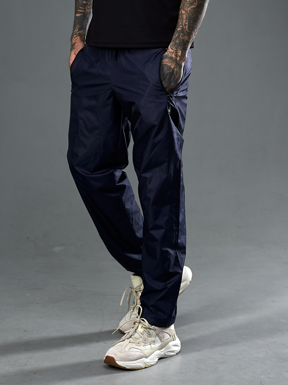 Чоловічі спортивні штани з плащової тканини з сітчастою підкладкою розміри від 50 до 58