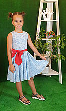 Плаття для дівчинки Фея 128 квітковий принт (без пояса)