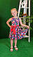 Плаття для дівчинки Фея 122, 128, 134, 140 см, квітковий принт( без пояса), фото 2