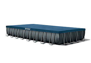 Большой каркасный бассейн Intex 26378 полный комплект 975x488x132 см с песочным фильтром лестницей для улицы, фото 6