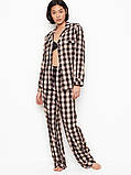 Розмір M (46-48). Бавовняна жіноча піжама Victoria's Secret, фланелевий домашній костюм у клітинку Вікі Сікрет, фото 2