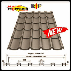 Металочерепиця RIF (Риф) Прушинський 0,5 RAL 7016