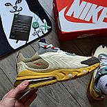 Чоловічі кросівки Nike Air Max 270 React Travis Scott бежеві осінь-весна демісезонні. Живе фото. топ, фото 5