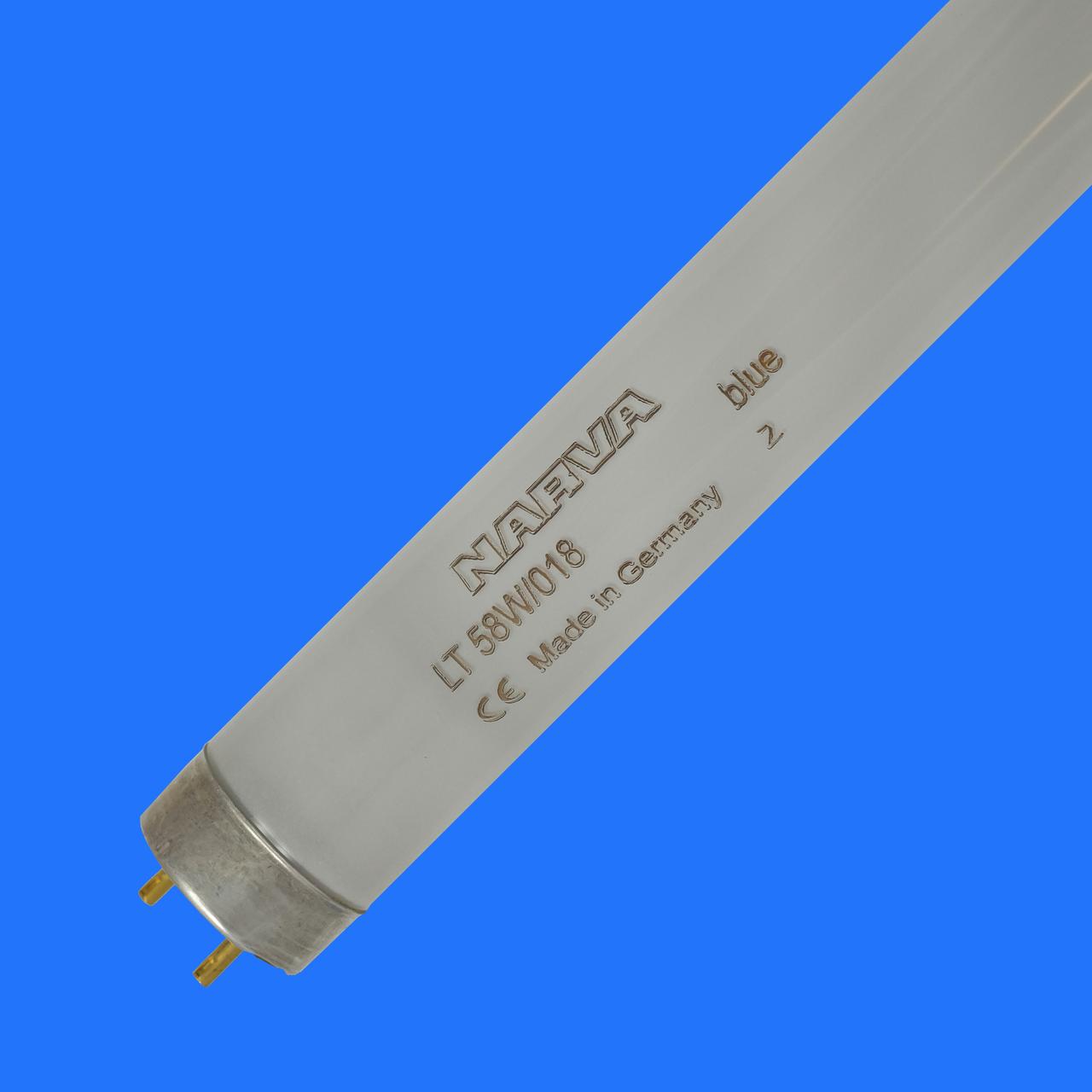 Лампа люмінесцентна голуба LT 58w/018 Т8 NARVA BLUE G13