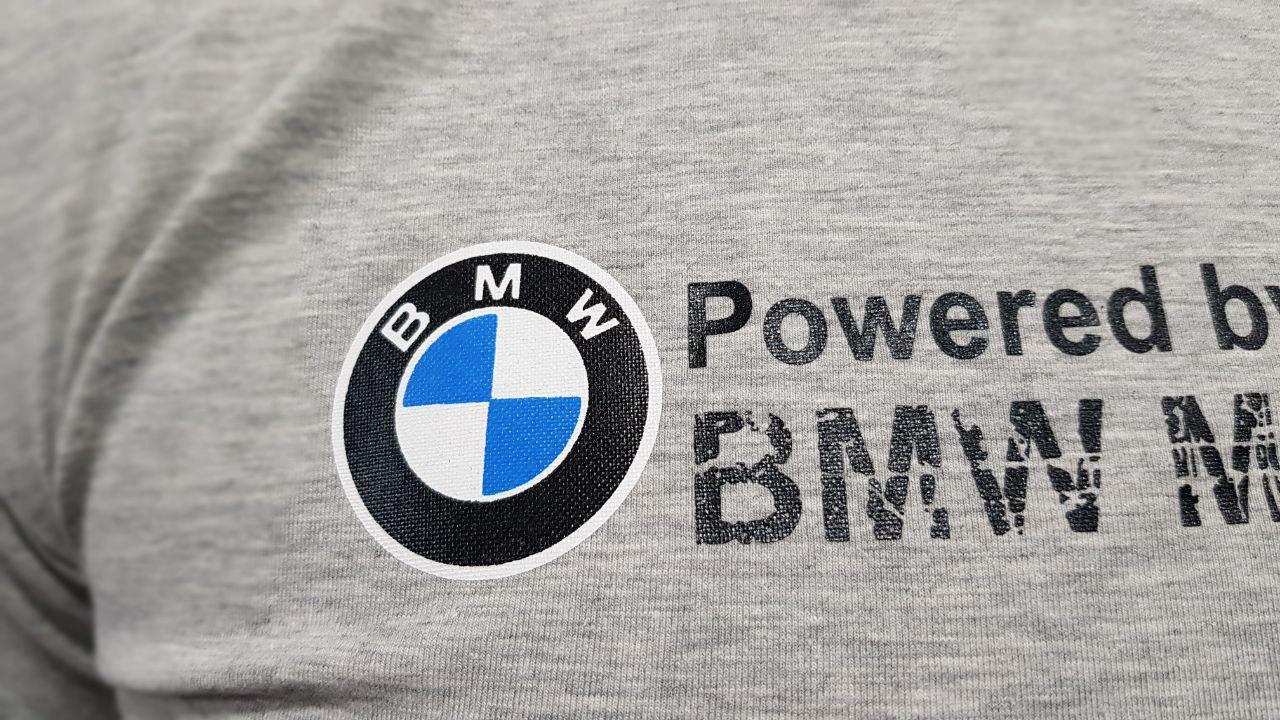 Мужская спортивная футболка Puma BMW черная трикотаж коттон - фото 9 - id-p1419812212