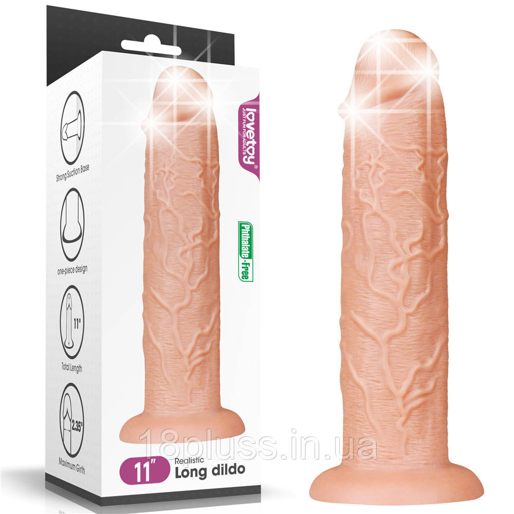 Фалоімітатор Legendary King-Sized Realistic Long Dildo 11", фото 1