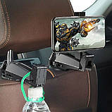 Автотримач для телефону BASEUS backseat SUHZ-A01 на підголовник, чорний, фото 5