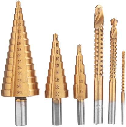 Набір ступінчастих свердел по металу 7790, 6 шт, фото 1