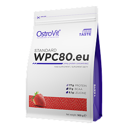 Протеїн Standard WPC80.eu OstroVit 900 г Полуниця