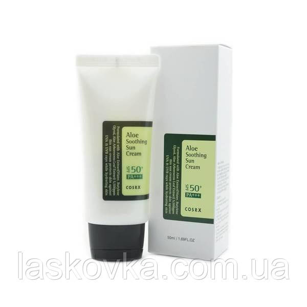 Солнцезащитный крем для лица с алоэ Cosrx Aloe Soothing Sun Cream SPF50 PA+++ 50мл - фото 1 - id-p1419826257