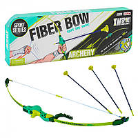 Дитячий лук 9832 A / B стріли на присосках Зелений