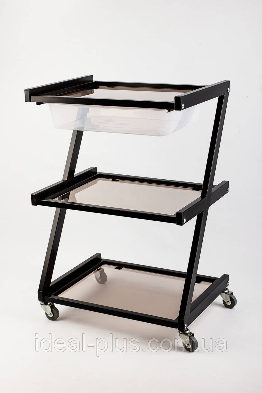 Косметологічний візок чорний LW_S-18-LW, фото 1