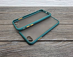 Протиударний матовий чохол для iPhone 7 8 Plus зелений бампер
