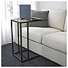 Підставка - стіл для ноутбука IKEA VITTSJÖ 35x65 см скляний столик на ніжках для ноутбука ІКЕА ВІТТШЕ, фото 5