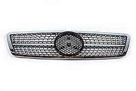 Передняя решетка Diamond Silver для Mercedes C-class W203 2000-2007 гг