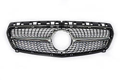 Передня решітка Diamond Silver (2012-2015) для Mercedes A-сlass W176 рр