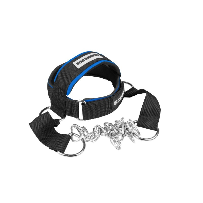 Тяга для шеи Power System Head Harness PS-4039 Black/Bluealleg Качество - фото 2 - id-p1419854820