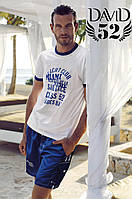 Пляжные шорты для мужчин David Man D1 3960 50(L) Синий