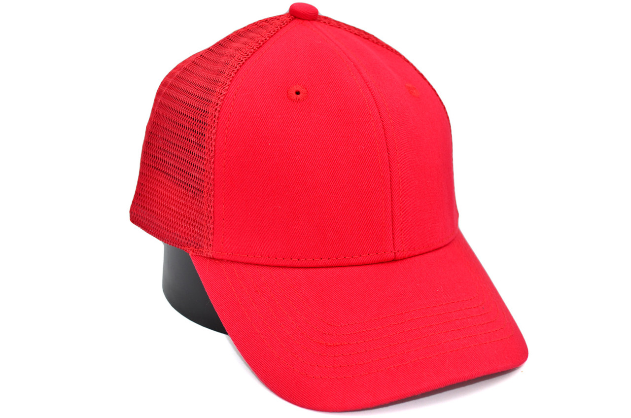 Бейсболка Classic сітка однотонна 56-59 см червона (C 0919-514)