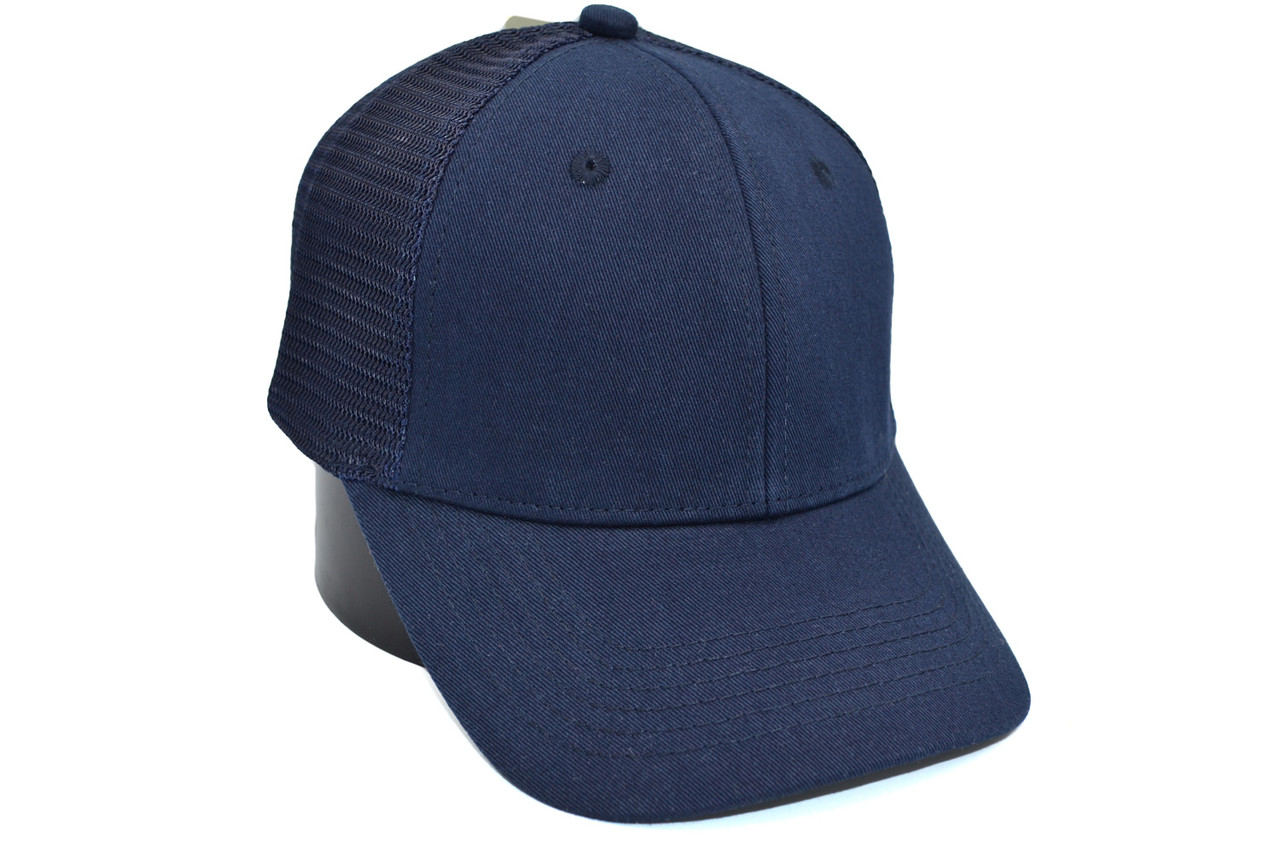 Бейсболка Classic сітка однотонна 56-59 см темно-синя (C 0919-515)