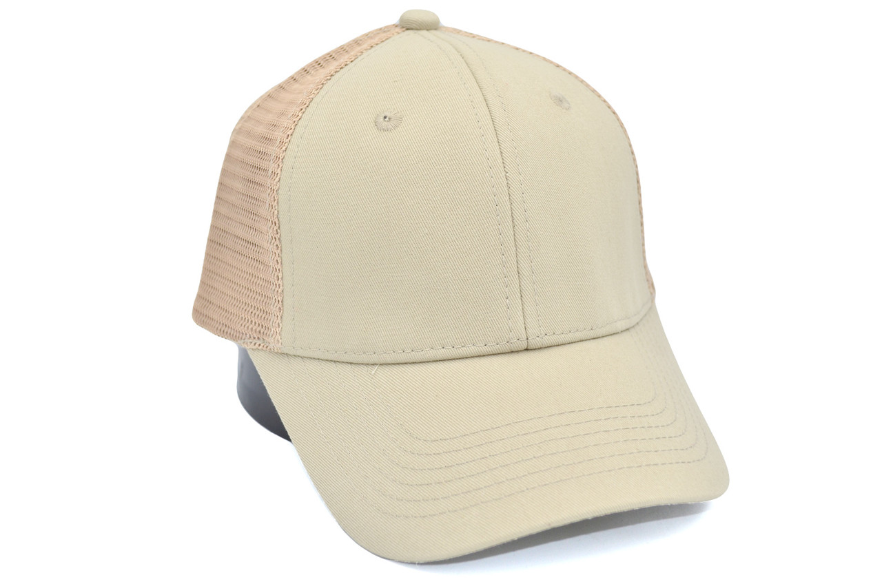 Бейсболка Classic сітка однотонна 56-59 см бежева (C 0919-516)