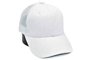 Бейсболка Classic сітка однотонна 56-59 см біла (C 0919-517), фото 1
