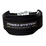 Пояс для обтяжень з ланцюгом Power System PS-3860 Dipping Beast неопреновий Black/Yellow, фото 3