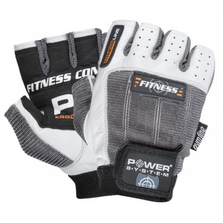 Рукавички для фітнесу і важкої атлетики Power System Fitness PS-2300 Grey/White XXL