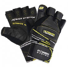 Рукавички для фітнесу і важкої атлетики Power System Ultimate Motivation PS-2810 Black Yellow Line L