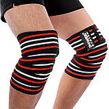 Бинти на коліна Power System PS-3700 Knee Wraps Red/Black (пара), фото 3