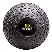 М'яч SlamBall для кросфіту і фітнесу Power System PS-4115 5 кг рифлений