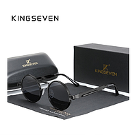 Брендовые солнцезащитные очки Тишейды в металлической оправе с поляризованными линзами N7579 KINGSEVEN DESIGN