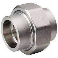 Американка Ду32 (1 1/4") нержавіюча під приварювання PTFE
