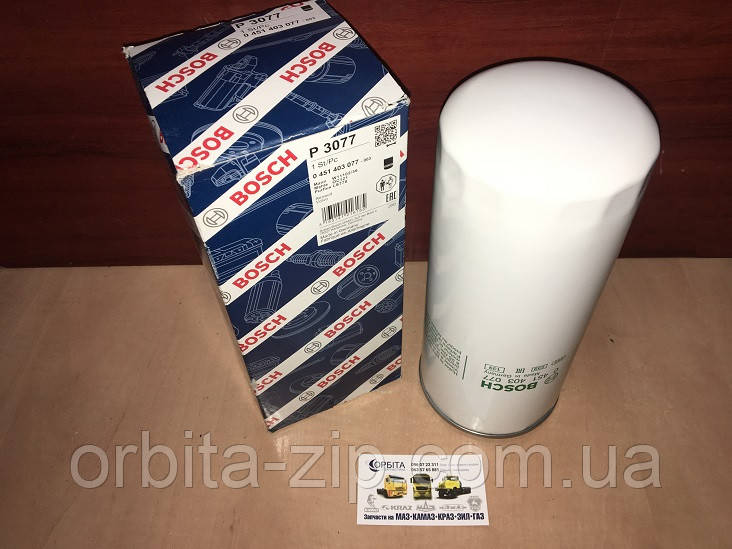 0 451 403 077 Фільтр оливний ЯМЗ-650, ЯМЗ-536, ЯМЗ-5344 МАЗ ЕВРО, RENAULT, VOLVO (пр-во Bosch) 650-1012075