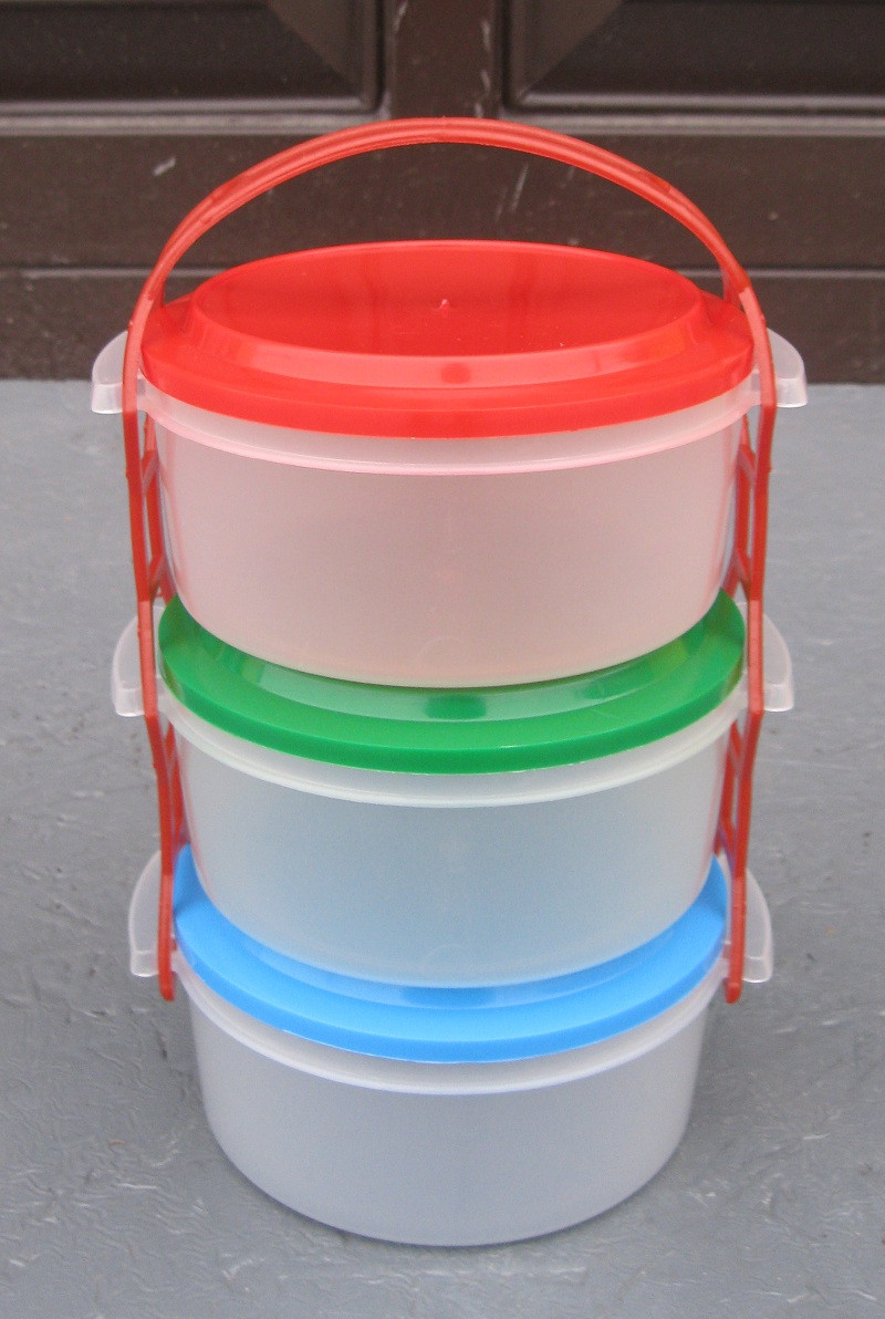 Набор пищевых контейнеров (судков) круглых 3 по 1 литру "ЧП КВВ" + Видео - фото 2 - id-p210153939