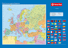Підкладка д/листи 590х415 PVC Карта Європи 0318-0037-99 PantaPlast
