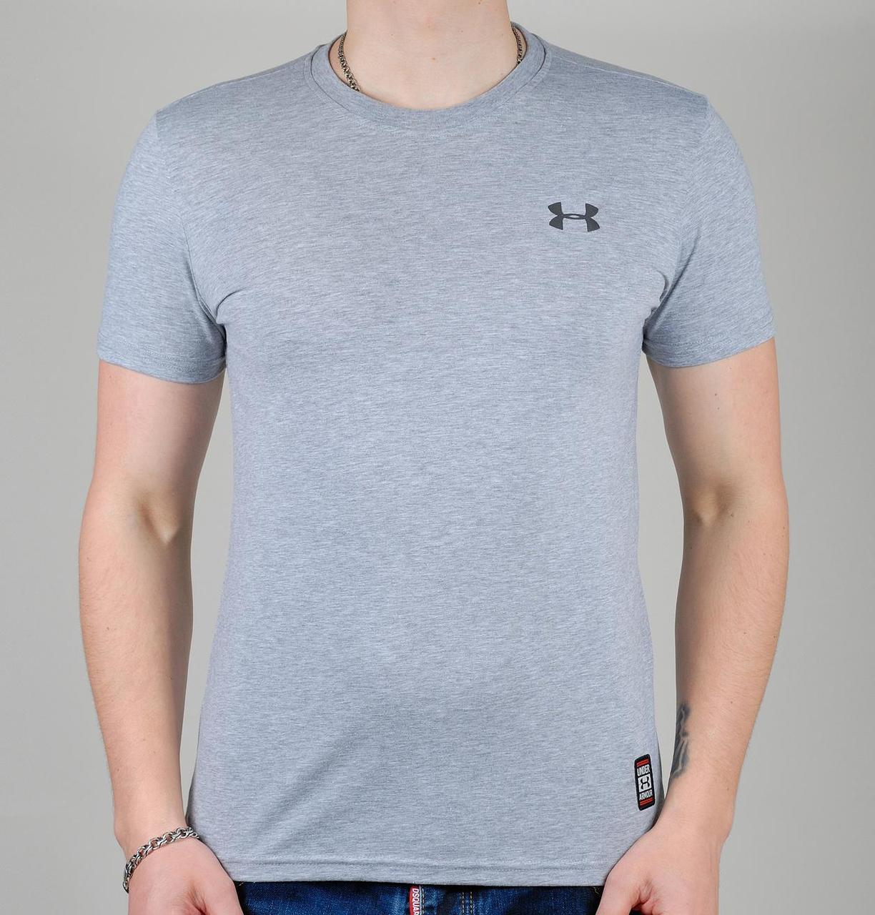 Стильна молодіжна спортивна футболка чоловіча Under Armour (zz1704-5) з принтом, 100% бавовна
